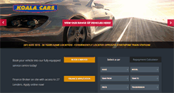 Desktop Screenshot of koalacars.com.au